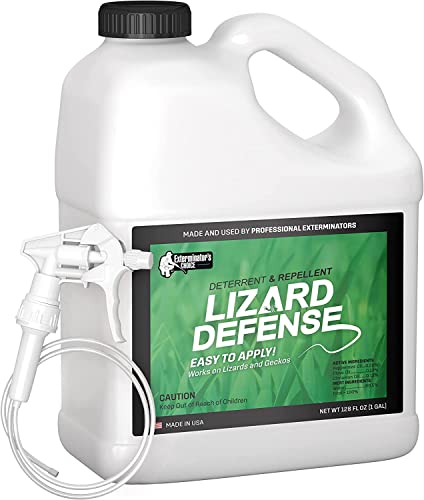 Exterminators Choice - Lizard Defense Repellent Spray - Non-Toxic Deterrent For Pest Control - Repels Lizards And Geckos - Easy To Use - Safe For Kids And Pets (1 Gallon) #TOP10