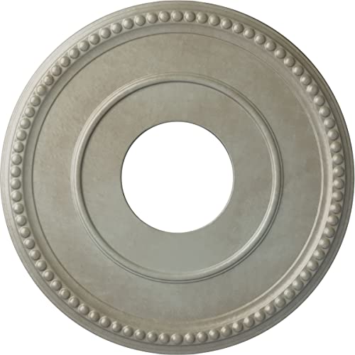 Ekena Millwork CM12BRFLS 12-1/2" x 3-7/8" x 3/4" Bradford Ceiling Medallion, Flash Gold