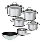 Rösle Kochtopfset 6 tlg. Elegance Topfset + Wokpfanne 28cm