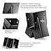 ABUSA Heavy Duty Swing Sets Brackets Including 2 Black A-Frame Swing Set Brackets and 4 Black Swing Hangers for Playground Equipment Mounting Parts Hardware Included (Black)