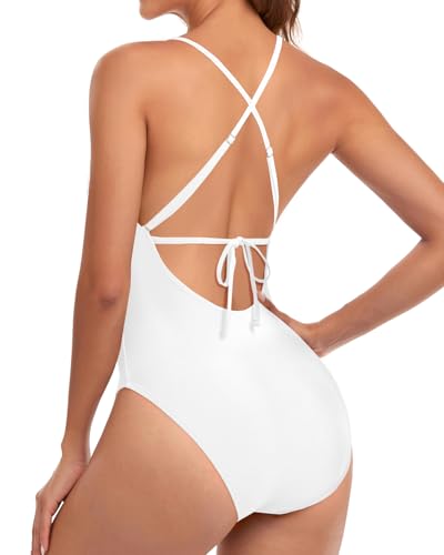 Tempt Me Women Sexy One Piece Swimsuits V Neck Bathing Suit2