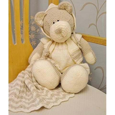Knitting Pattern All Bear One Soft Toy Pattern - Knitting by Post. The Ultimate Toy Knitters Gift. Teddy A5 Booklet UK. - UK Knitting Pattern Cover