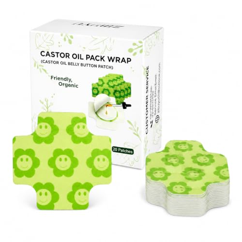 Image of Castor Oil Belly Button Patch (20 Patches) | Disposable Navel Wrap for Castor Oil Application | Soft Adhesive Belly Patch | Comfortable Overnight Wear | Suitable for Daily Self Care | Men & Women