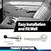 PIT66 Chrome Inside Door Handles & Window Cranks Set Compatible with Chevy & GMC Truck 1947-1966 Silver