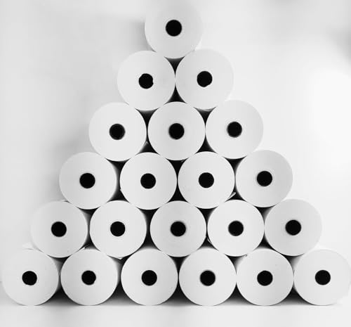Image of WIZE PRIME 79MM x 50 mtr (3 Inch) (70 GSM) Thermal Paper roll Ideal for Billing, POS Machine (FT-POS7950) (Pack of 25)