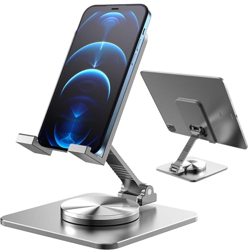 Sebami Soporte para Celular, Ajustable Soporte Celular Mesa Universal Multiángulo Soporte Ajustable, Base Stand Holder Celular Plegable, Stand Portable para...
