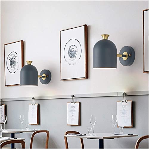 Luces de pared LED de interior y lámpara de pared de hierro forjado rosa 6