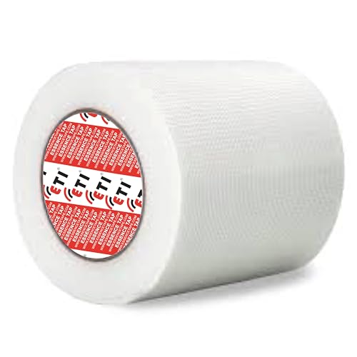 Image of ETIPL Dry Wall Tape, Fiber Mesh Crack Patch, Wall Repair Tape (150mmX50mtr) 1 Roll, Clear