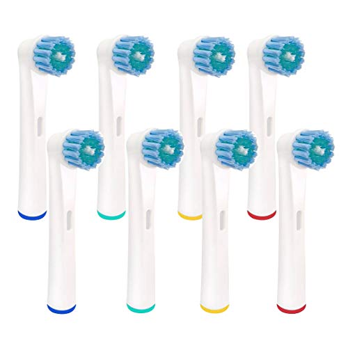 Replacement Toothbrush Heads Compatible With Oral B Braun Electric Toothbrush, 8 Count