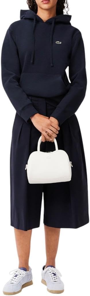 Lacoste womens Relaxed Fit Double Face Pique Hoodie - Image 4