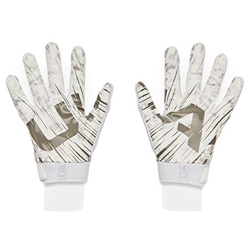 Under Armour Men's Blur Gloves , White (100)/Metallic Silver , Small