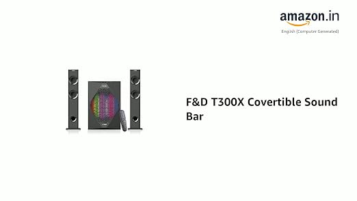 F\u0026D T300X 70W Bluetooth, Auxiliary, USB 