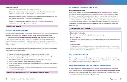 SparkTeach: Romeo and Juliet: Lesson Plans, DIscussion Questions, Projects, Worksheets, and More (Volume 16) - Image 3