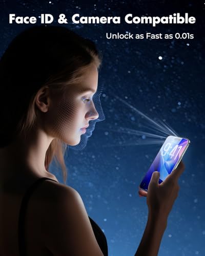 Image of UNBREAKcable 2-Pack Screen Protector for iPhone 17 Air Tempered Glass | Military Grade Shatterproof, 9H+ Hardness, 99.99% HD Clear, Bubble-Free, Easy Installation Frame, for iPhone Air