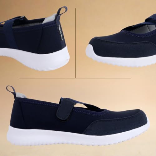 Image of TRASE Lightweight Ballet Flats Bellies for Women, Everyday Velcro Style and Comfort, Women Office Footwear, Shoes for Woman, Ballerina for Ladies and Girls