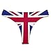 Women's Low Rise Micro T-Back British Flag Thong,Fashion Ladies Underwear Panties for Women Girls L