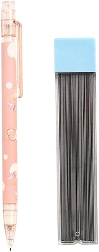 Kawaii Peach - Lápiz mecánico automático de plástico para niños, suministros para estudiantes, papelería