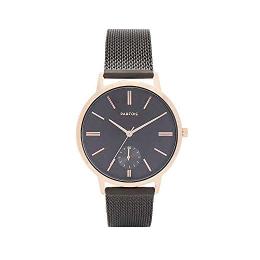 Parfois - Reloj Correa De Malla Metálica De Acero - Mujeres - Tallas Única - Negro