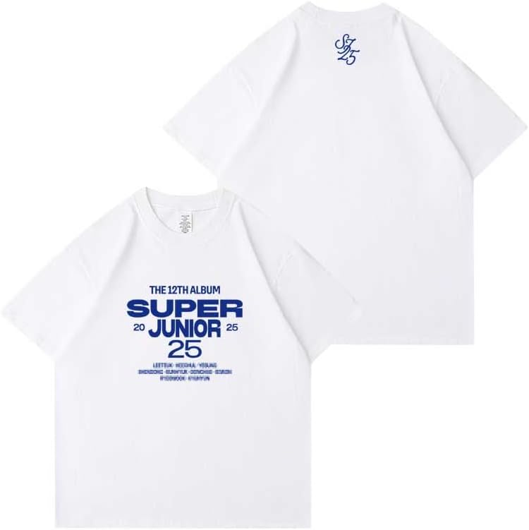 SUPER JUNIOR 直筆サイン入り　Tシャツ Amazon.co.jp: [さん店] Super Junior 25 Tシャツ 25周年 記念シャツ