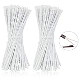 [ 100% Baumwolle]: Die Außenseite des Pfeifenreinigers besteht aus 100% Baumwolle, die weich und angenehm anzufassen ist. Die Wirkung des Trocknens des Rohrs ist ausgezeichnet. Das Medium besteht aus Metalldraht，bessere Reinigung von Rohren kann.