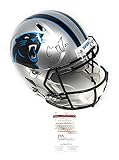 Christian McCaffrey Carolina Panthers Signed Autograph Full Size Speed Helmet JSA Witnessed Certified