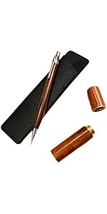 Amazon.co.jp: 木軸シャーペン 軽量 スリム ペンケース 木製