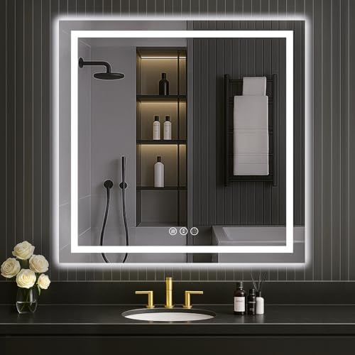 LOAAO 40x40 LED Mirror