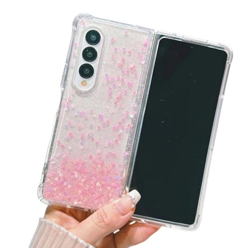 Coque Galaxy Z Fold 3 accessoire style dégradé rose en soirée