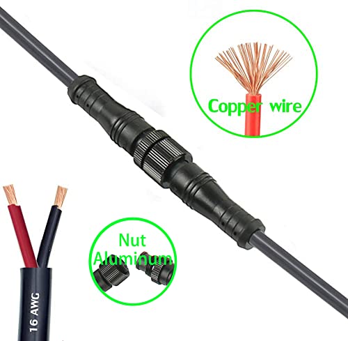 Dstfuy 2Pin Waterproof Connector,Ip68 16Wag Y Shape 1 Male-Divided-2 Female Spillter Connector,Led Extension Cable For Car,Boat,Indoor/Outdoor Led Strip Lights. #TOP2
