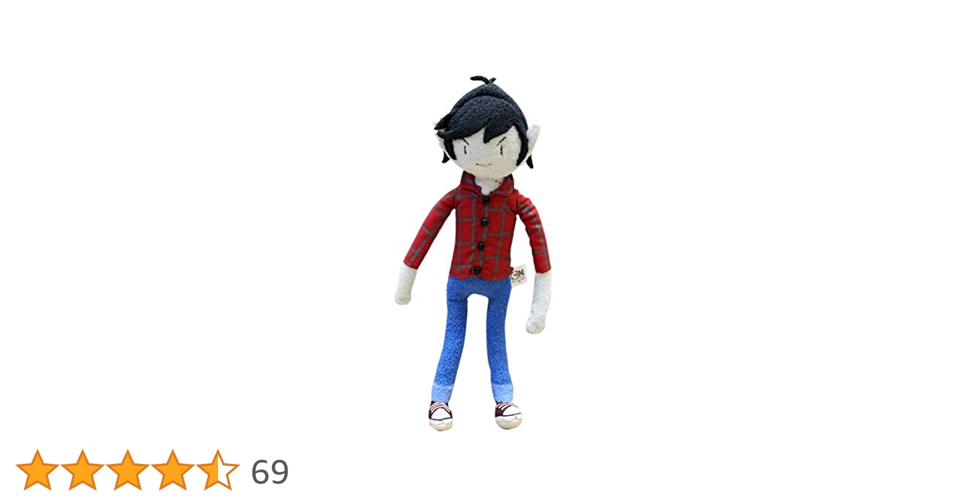 アドベンチャータイム　マーシャルリー ぬいぐるみ 本体　Shinada　レア 最安値】アドベンチャータイム マーシャルリー Shinada 【激レア