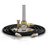 SONNLER Argon/CO2 Regulator Flow Meter Compatible With 6.6FT GAS Hose, Welding Gas Regulator For CGA