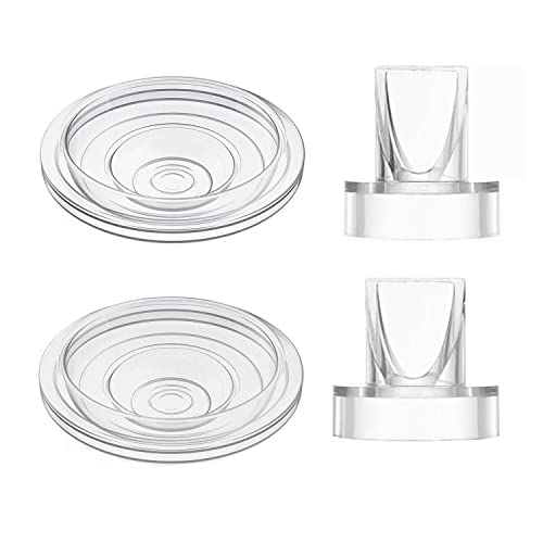 bliblo Duckbill Valve and Silicone Diaphragm, Suitable for TSRETE/Momcozy S9/S12, Wearable Breast Pump General Duckbill Valve and Silicone Diaphragm Accessories (4 Piece Set)