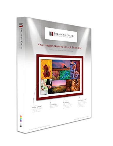 Chromata White Canvas Poly-Cotton Blend 17 in x 22 in, 25 Sheets for Photos & Digital Art Prints; 19 mil, 450 gsm Inkjet Material Does Not Need Optical Brighteners to Deliver Its Bright White Finish