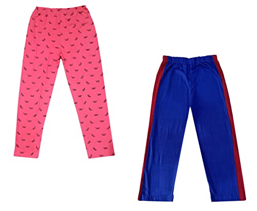 Image of indi weaves Boys and Girls Cotton Solid and Printed Pyjama /Pant /Trackpants