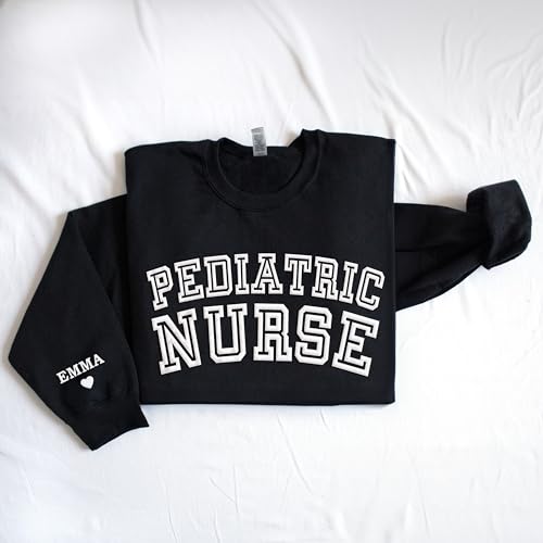 WEAR PHYSIQUE Custom Registered Nurse Sweatshirt, Pediatric Emergency Nurse Sweater, NICU Nurse Pullover, RN Graduation Gift3