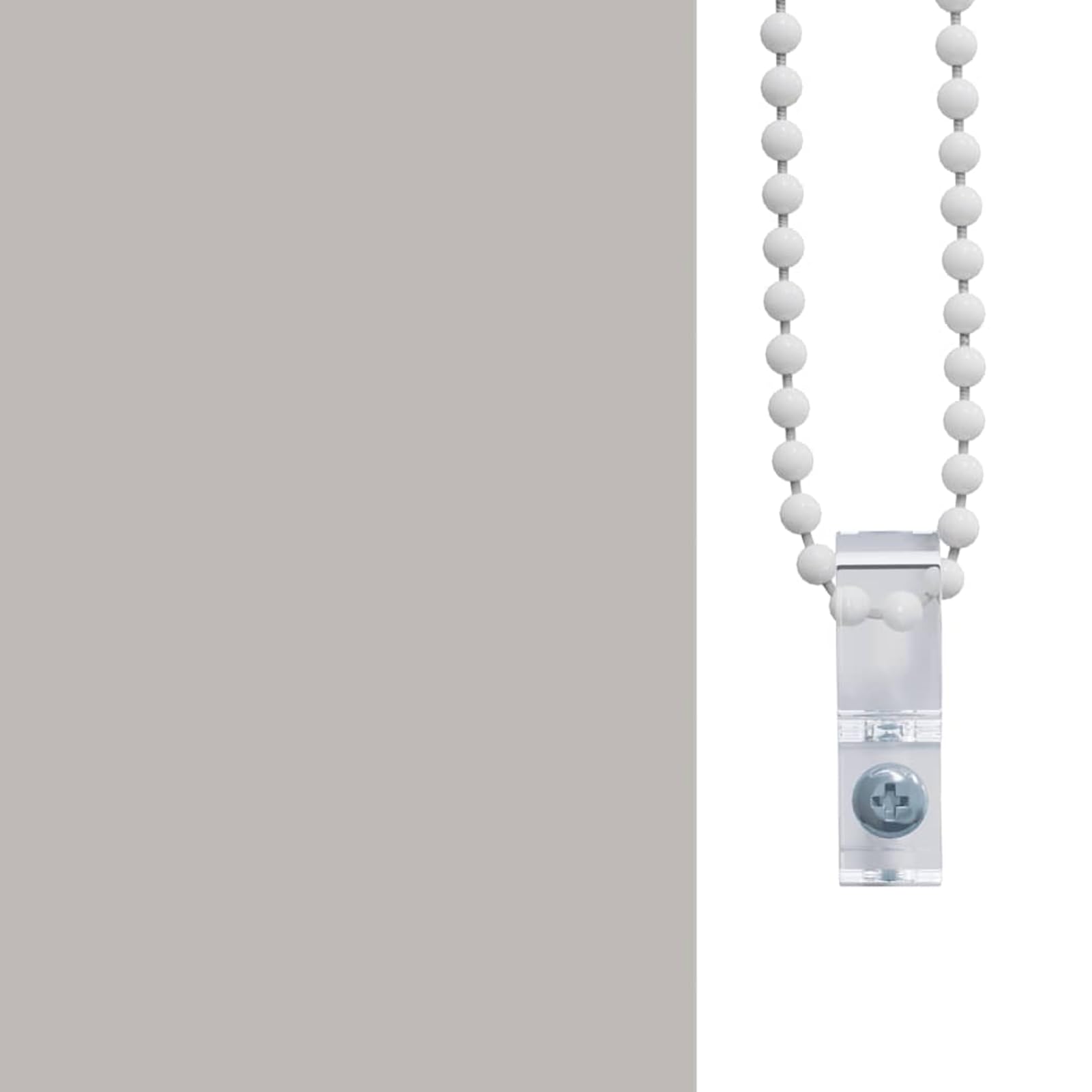 Anself Duschrollo mit Kassette - PEVA, Kindersicherheit, Platzsparend, Hellgrau, 240x160 cm Model4014996