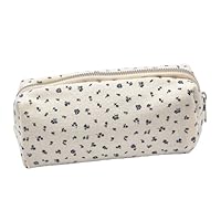 OYIWINMI Federmäppchen für Schule Büro, Federtasche mit Reißverschluss, Mäppchen mit Aesthetic Blumen, Pencil Case für Mädchen Kosmetiktasche und Geldtasche