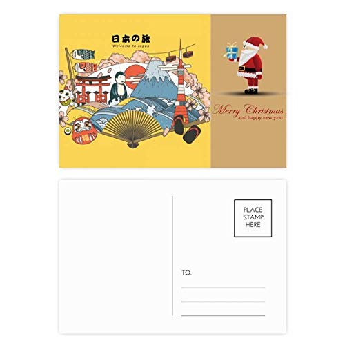 Cartes postales Japonaises voyage Père Noël correspondance hivernale et vœux