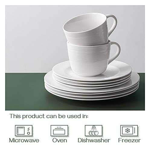 Dowan Coffee Mug, Ceramic Soup Mugs With Handles, 17 Oz Wide Large Coffee Mugs Set Of 2, Mug For Latte, Cappuccino, Tea, White Coffee Mugs Dishwasher & Microwave Safe #TOP3