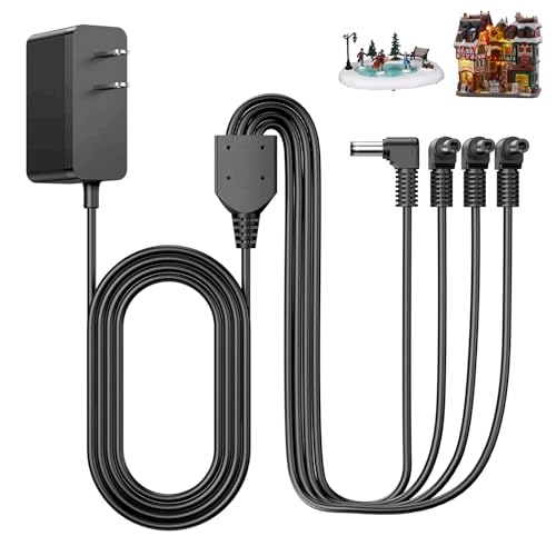 Adaptateur 4,5 V compatible Lemax pour alimenter vos décors de Noël sans pile