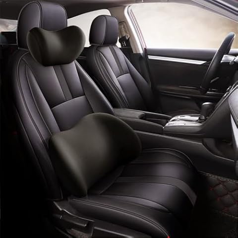 Car Seat Cushion with Lumbar Support Cover