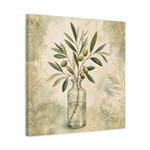 Nature olive branch decor canvas wall art pour décoration murale cuisine