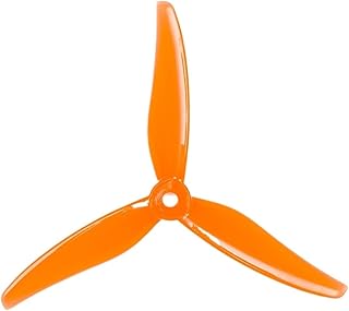 Hélice De 3 Palas/tripalas De 5 Colores, Motor Sin Escobillas FPV Compatible con Drones De Carreras FPV(2Pairs Tiger Orange)
