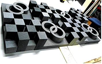 2" Thick Studio Acoustic Soundproofing Foam Tiles 24"x 48"