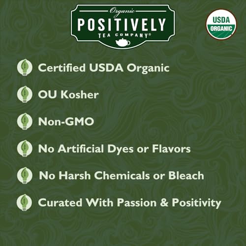 Image of Organic Positively Tea Company, Dragonwell Green Tea Bags, 20 Count