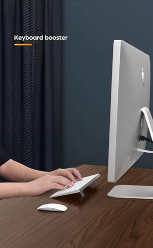 Image of SOOPII Mini Premium Metal Folding Portable, Lightweight Laptop Stand Non-Slip Base Tabletop Risers for 10-17 Inch Laptop & Keyboard Cooling Padstand Pack of 2pcs (JDL-20)