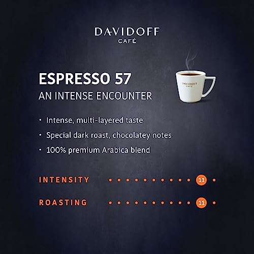 Image of DAVIDOFF Espresso 57 Instant Coffee, 100% Arabica, Vivid & Spicy, Premium Coffee Granules 45g (Product Of Germany) By DECADENT (Espresso 57)