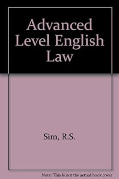 Paperback Advanced Level English Law Book
