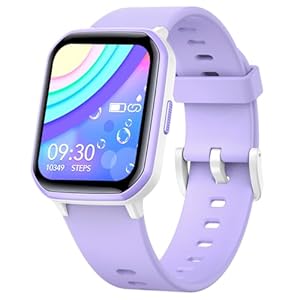 Kids Smart Watch for Girls,IP68 Waterproof Kids Fitness Tracker Watch with 1.5 Inch DIY Face,Heart Rate Sleep Monitor,19 Sport Modes,Calories Counter,Alarm Clock,Great Gifts for Children 6+ (Purple)