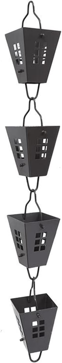Rain Chains Metal rain Chain, 1Pc Creative Rain Chains for Downspouts Rain Chain and Heavy Rain Balcony Rain Chain